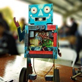 Handmade Robot by Peter Adams.