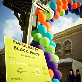 Super Happy Block Party by Peter Adams.