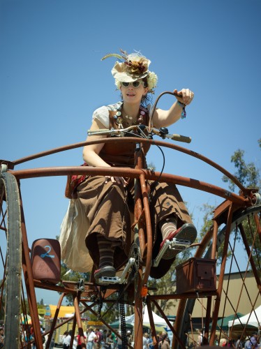 Steampunk Bicyclist by Peter Adams.