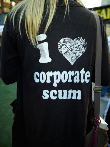 I Love Corporate Scum by Peter Adams.