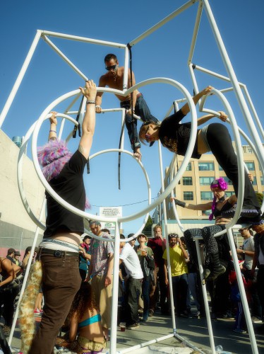 Adult Jungle Gym by Peter Adams.