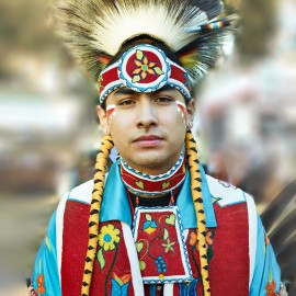 Native American Powwow Dancer by Peter Adams.