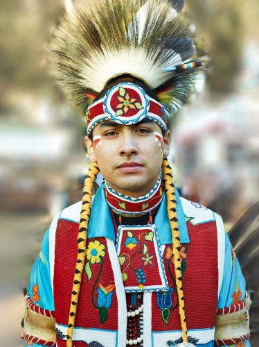 Native American Powwow Dancer by Peter Adams.