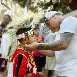 Stanford Powwow held on May 11th, 2012. by Peter Adams.
