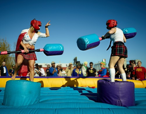 Gladiators In Plaid by Peter Adams.